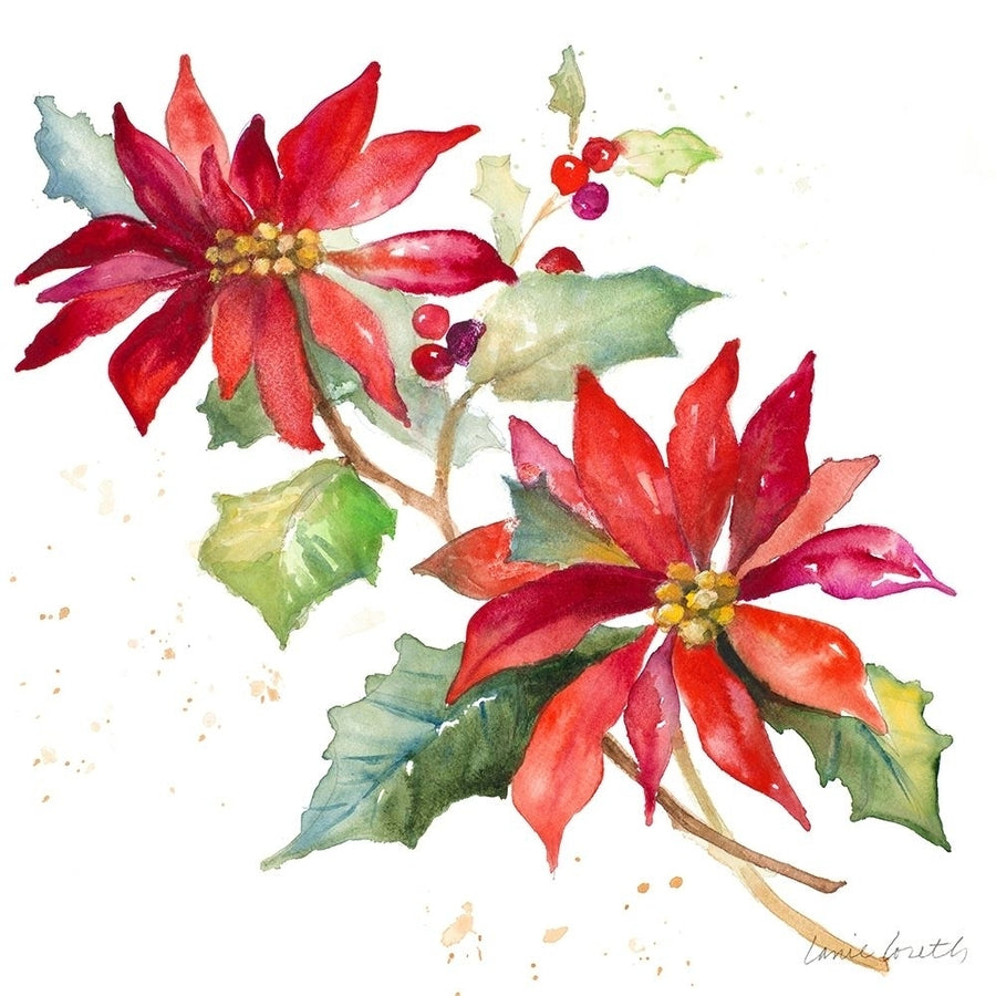 Poinsettias I Poster Print by Lanie Loreth-VARPDX12165 Image 1