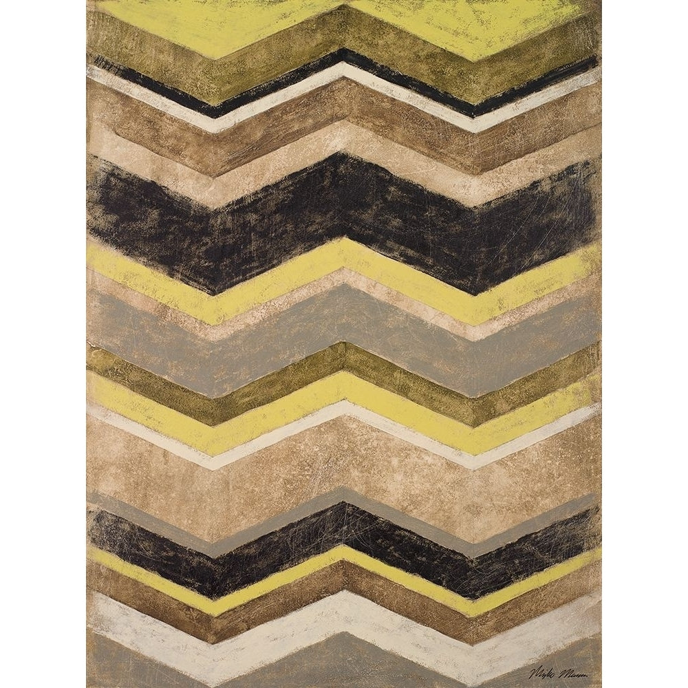 Olive Zig Zag Poster Print by Michael Marcon-VARPDX12178 Image 1