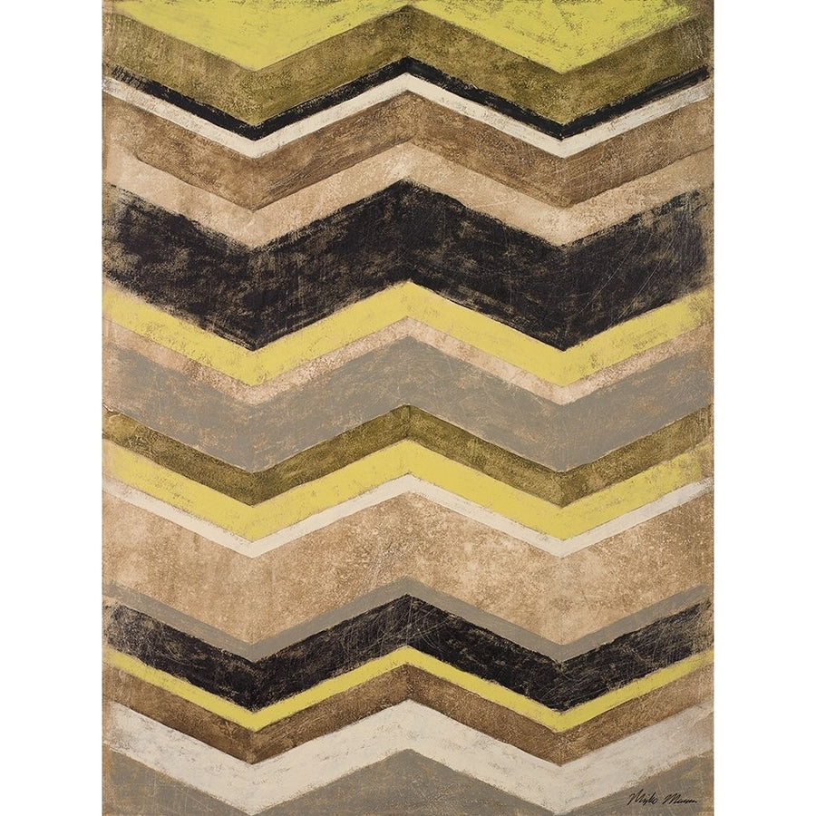 Olive Zig Zag Poster Print by Michael Marcon-VARPDX12178 Image 1