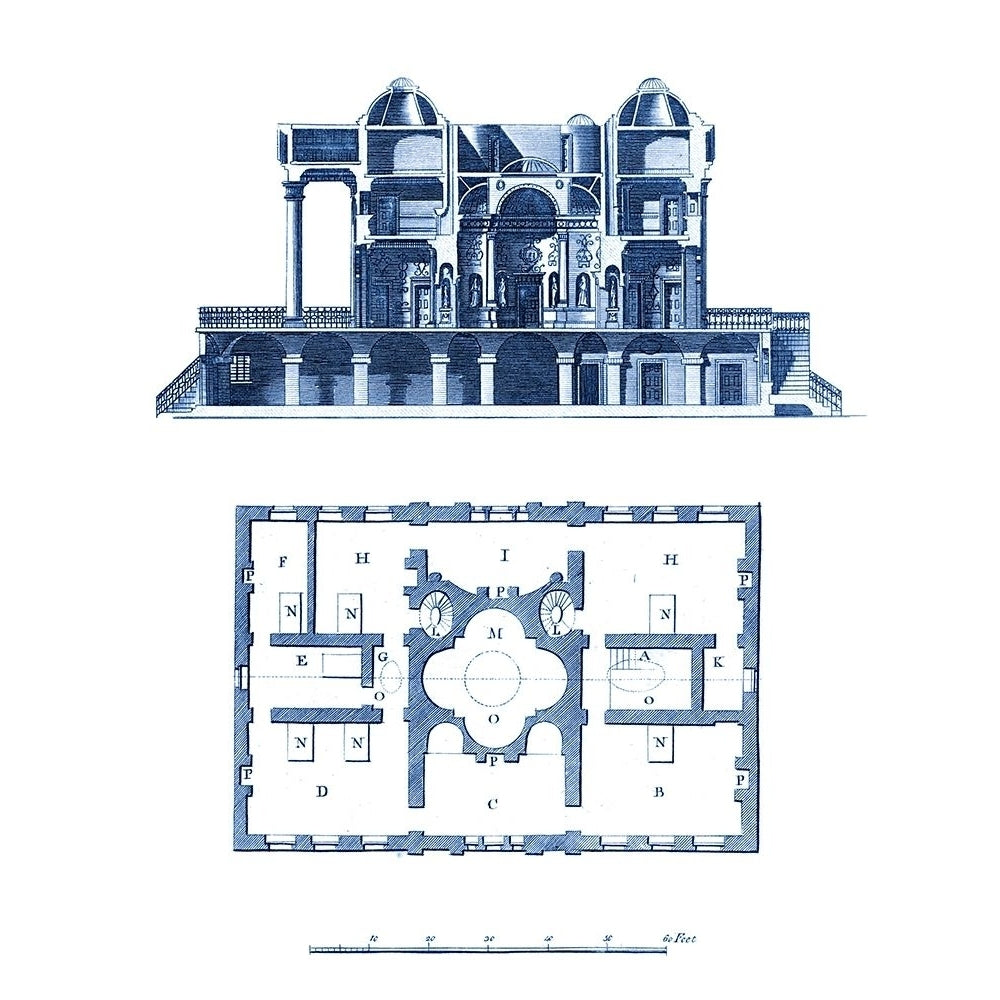 Custom Architectural Blueprint III Poster Print - Andrew Cook George-VARPDX121905Z Image 1