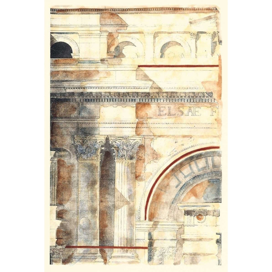 Classical Architecture I GOLD Poster Print - Studio Vision-VARPDX12191ZE Image 1