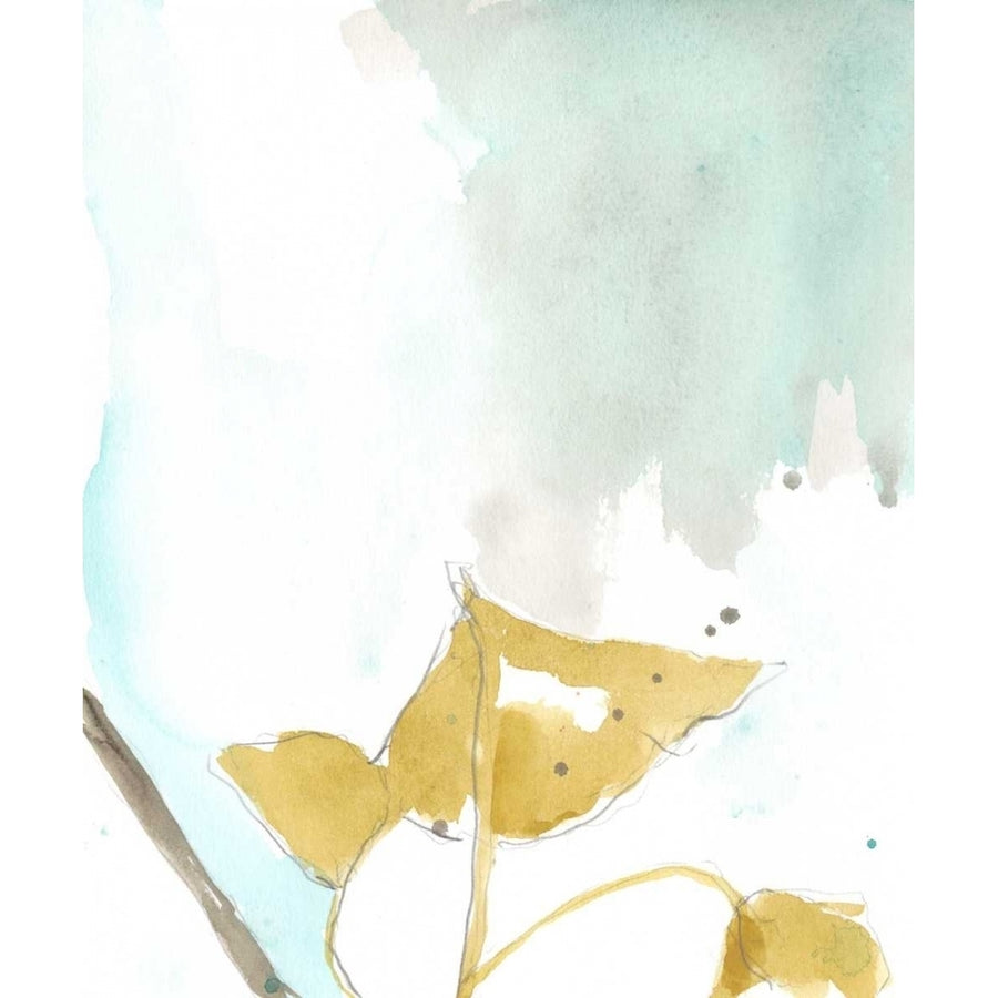 Ginkgo on Dusty Teal III Poster Print - Jennifer Goldberger-VARPDX121914FL Image 1