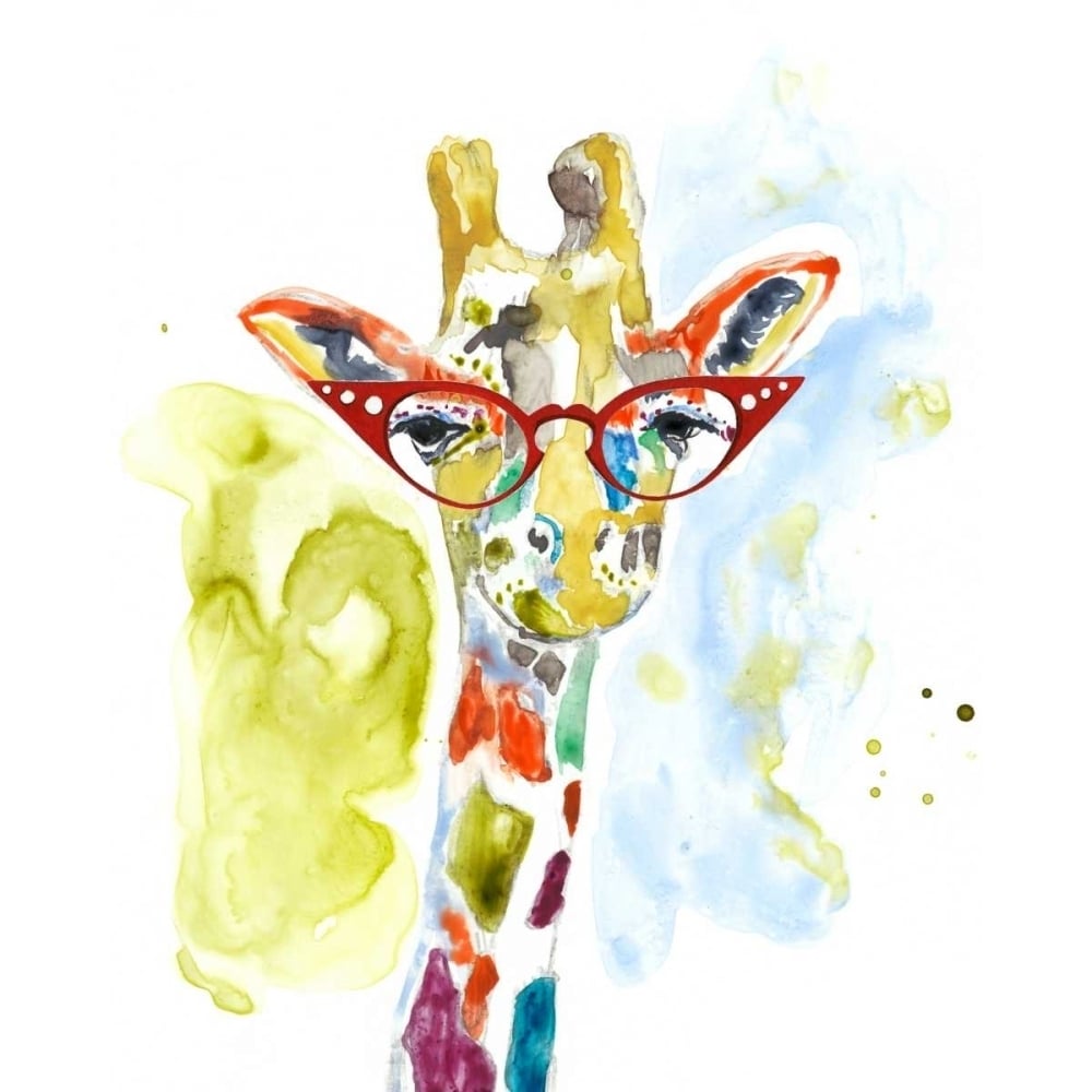 Smarty-Pants Giraffe Poster Print - Jennifer Goldberger-VARPDX122136GG Image 1