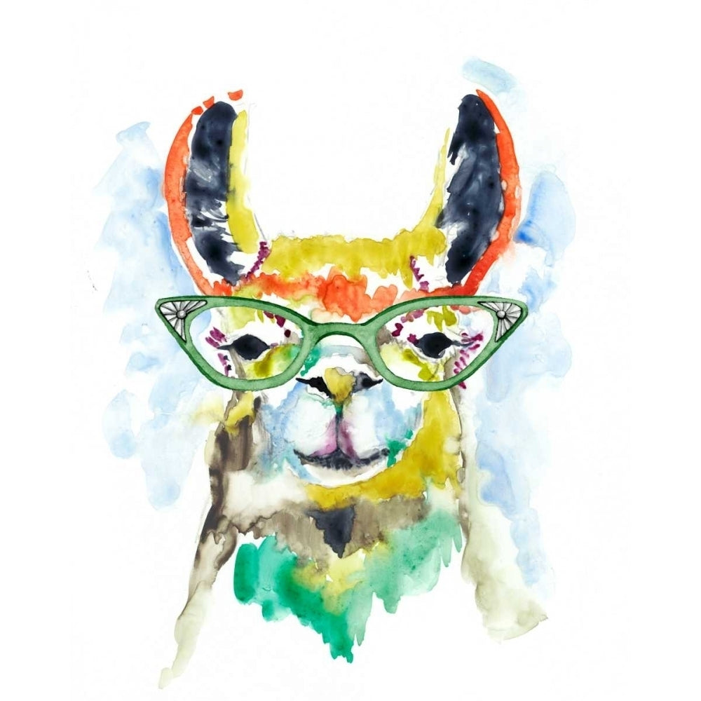 Smarty-Pants Llama Poster Print - Jennifer Goldberger-VARPDX122134GG Image 1