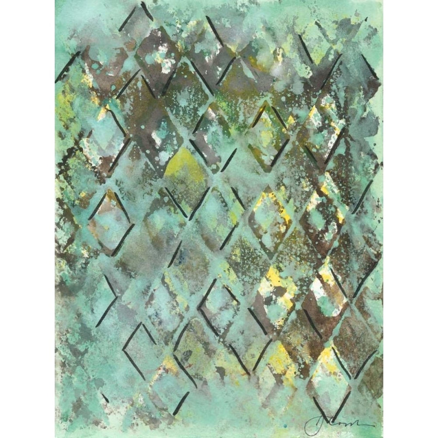 Lattice in Green I Poster Print - Joyce Combs-VARPDX122211D Image 1