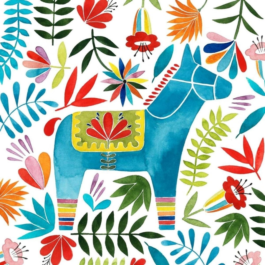 Festive Otomi I Poster Print - Grace Popp-VARPDX122225D Image 1