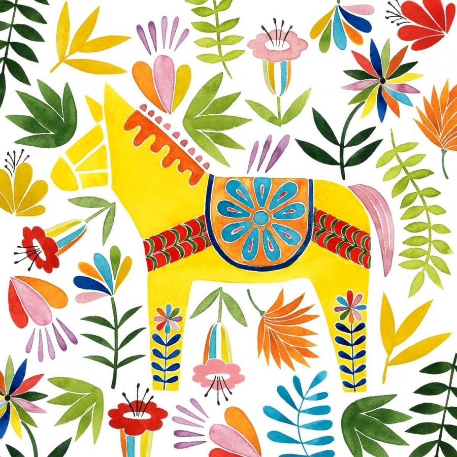 Festive Otomi III Poster Print - Grace Popp-VARPDX122227D Image 1