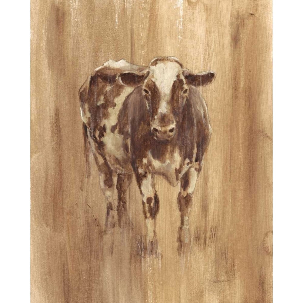 Wood Panel Cow Poster Print - Ethan Harper-VARPDX122560Z Image 1