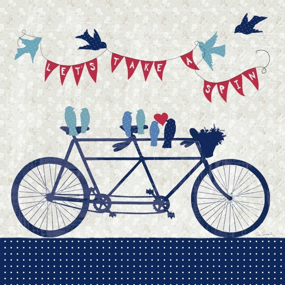 Take a Spin Birds Poster Print by Sue Schlabach-VARPDX12305 Image 1