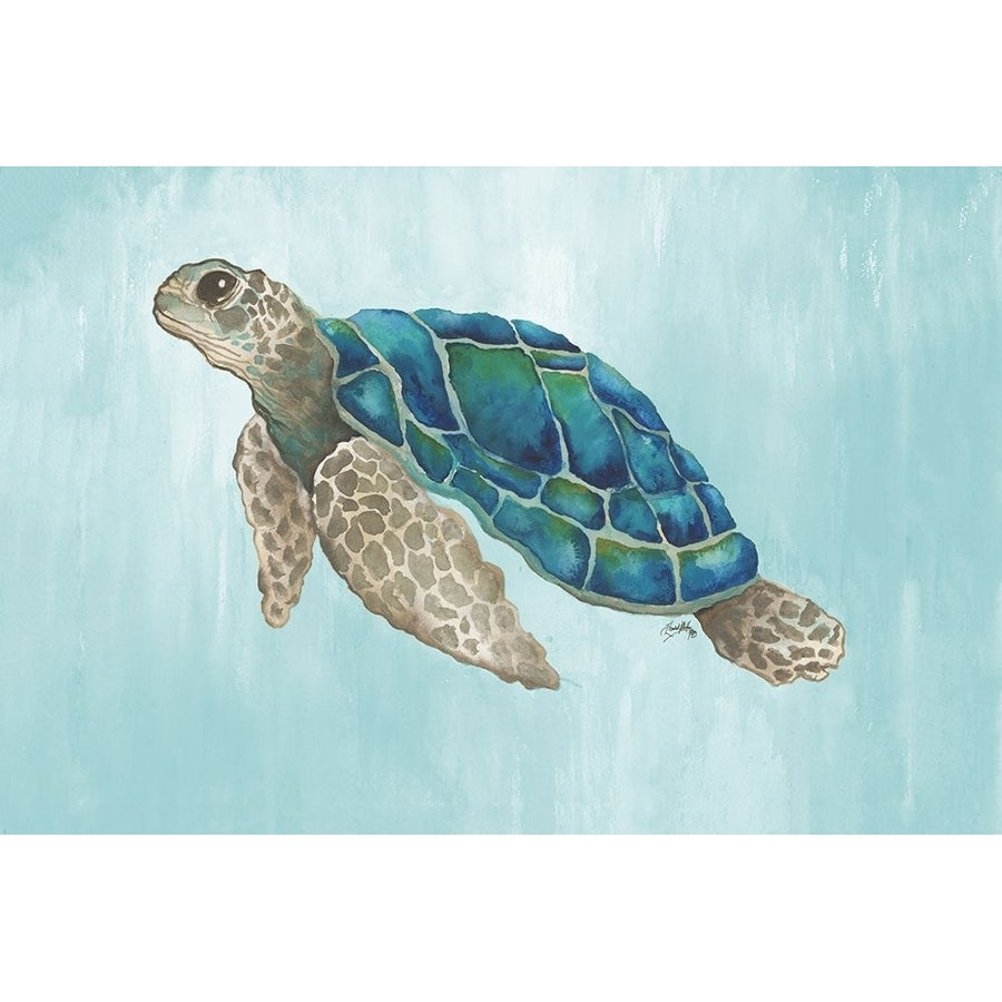 Watercolor Sea Turtle by Elizabeth Medley-VARPDX12305H Image 1