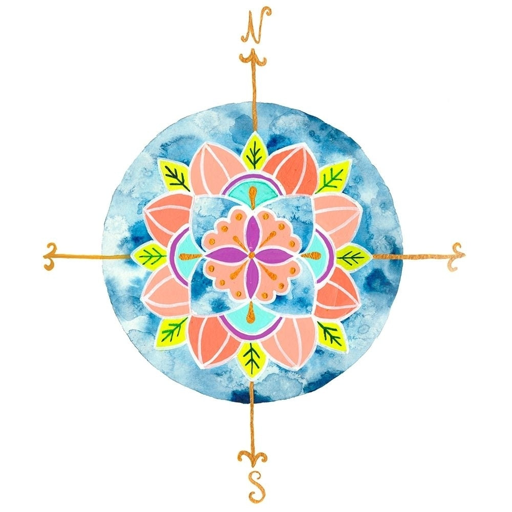 Blue Mandala I Poster Print - Rebekah Ewer-VARPDX123118D Image 1