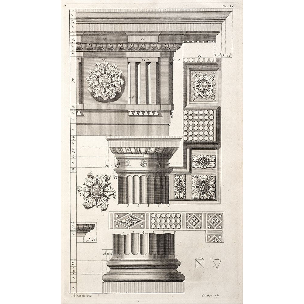 Column and Rosettes Poster Print - Abraham Swan-VARPDX123380Z Image 1