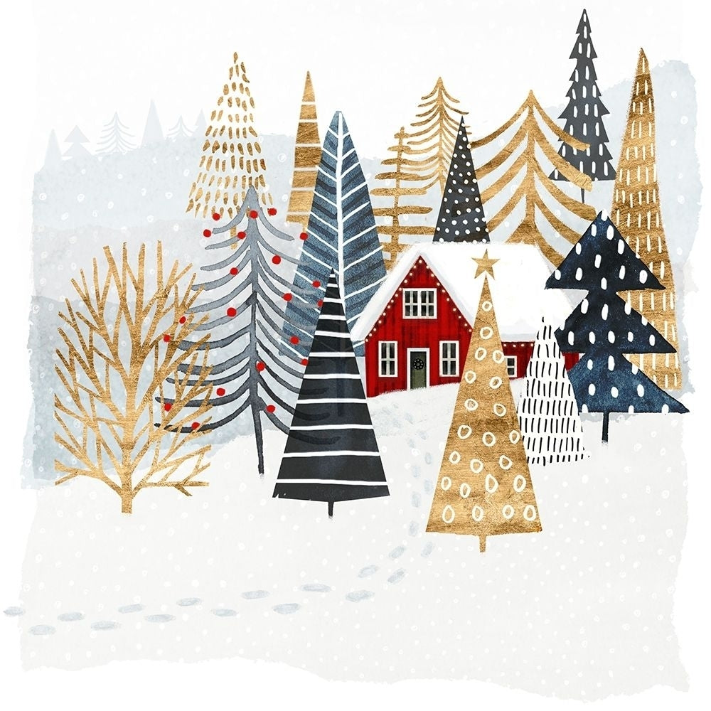 Christmas Chalet I Poster Print - Victoria Borges-VARPDX123471D Image 1