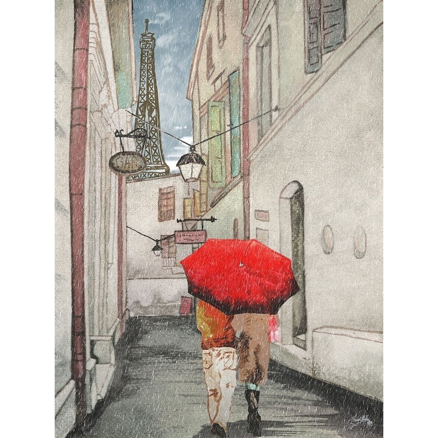 Red Umbrella I Poster Print - Elizabeth Medley-VARPDX12361A Image 1