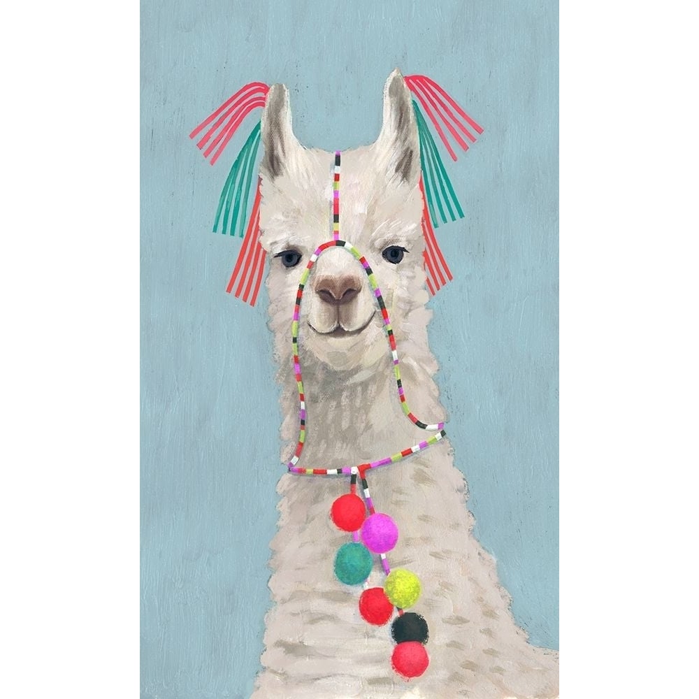 Adorned Llama II Poster Print - Victoria Borges-VARPDX124135GG Image 1