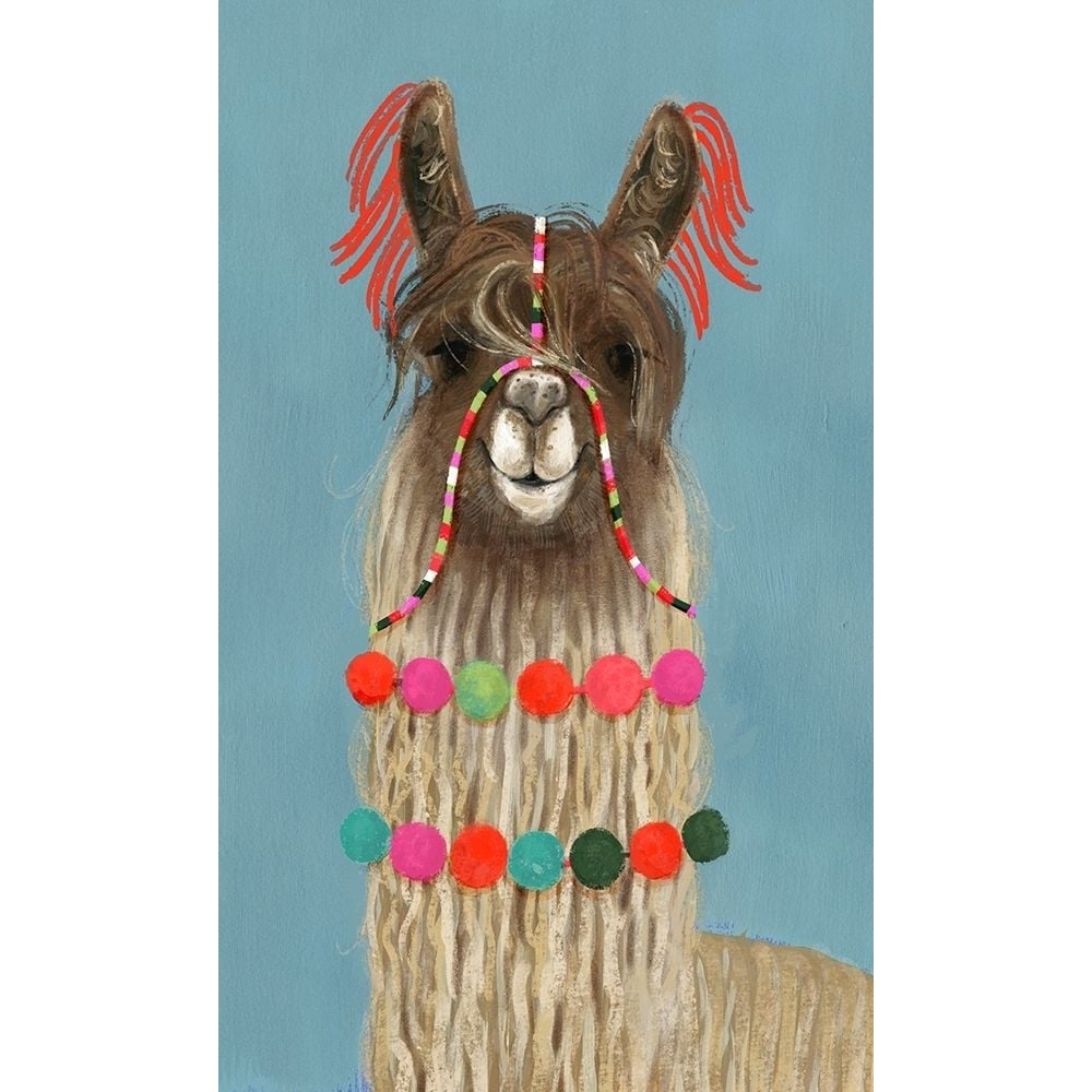 Adorned Llama IV Poster Print - Victoria Borges-VARPDX124137GG Image 1