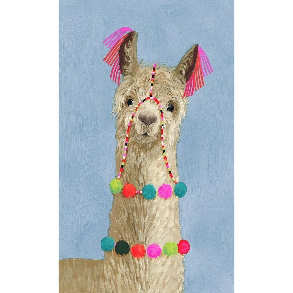 Adorned Llama III Poster Print - Victoria Borges-VARPDX124136GG Image 1