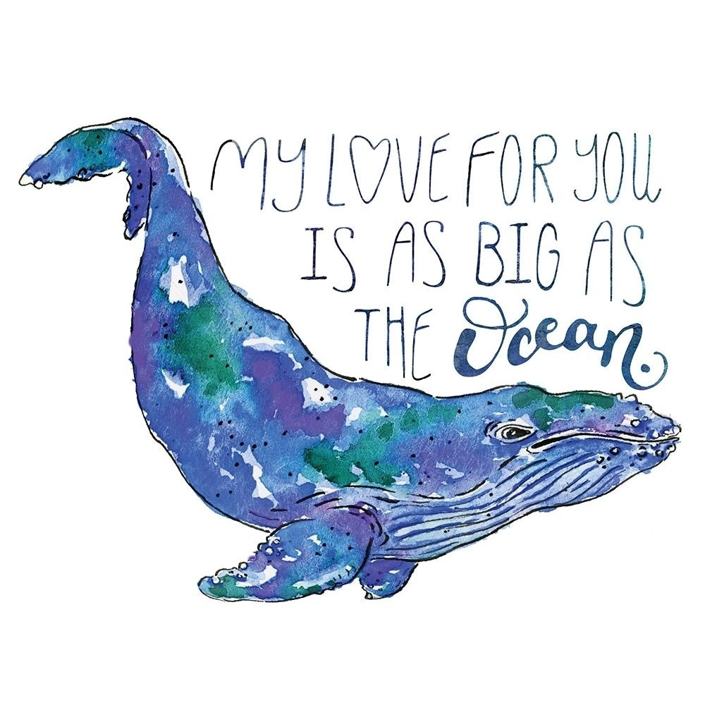 Whale Love II Poster Print - Catherine McGuire-VARPDX124233D Image 1