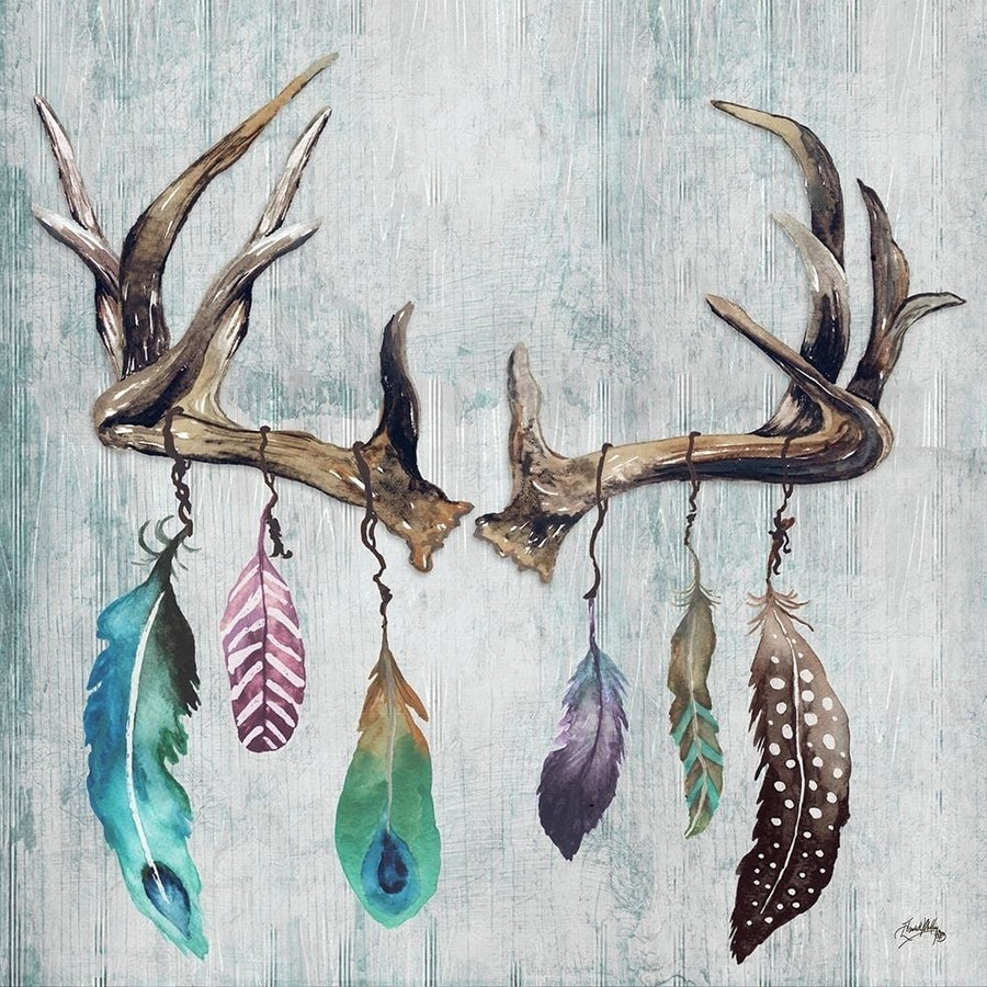 Feathery Antlers II Poster Print by Elizabeth Medley-VARPDX12449 Image 1