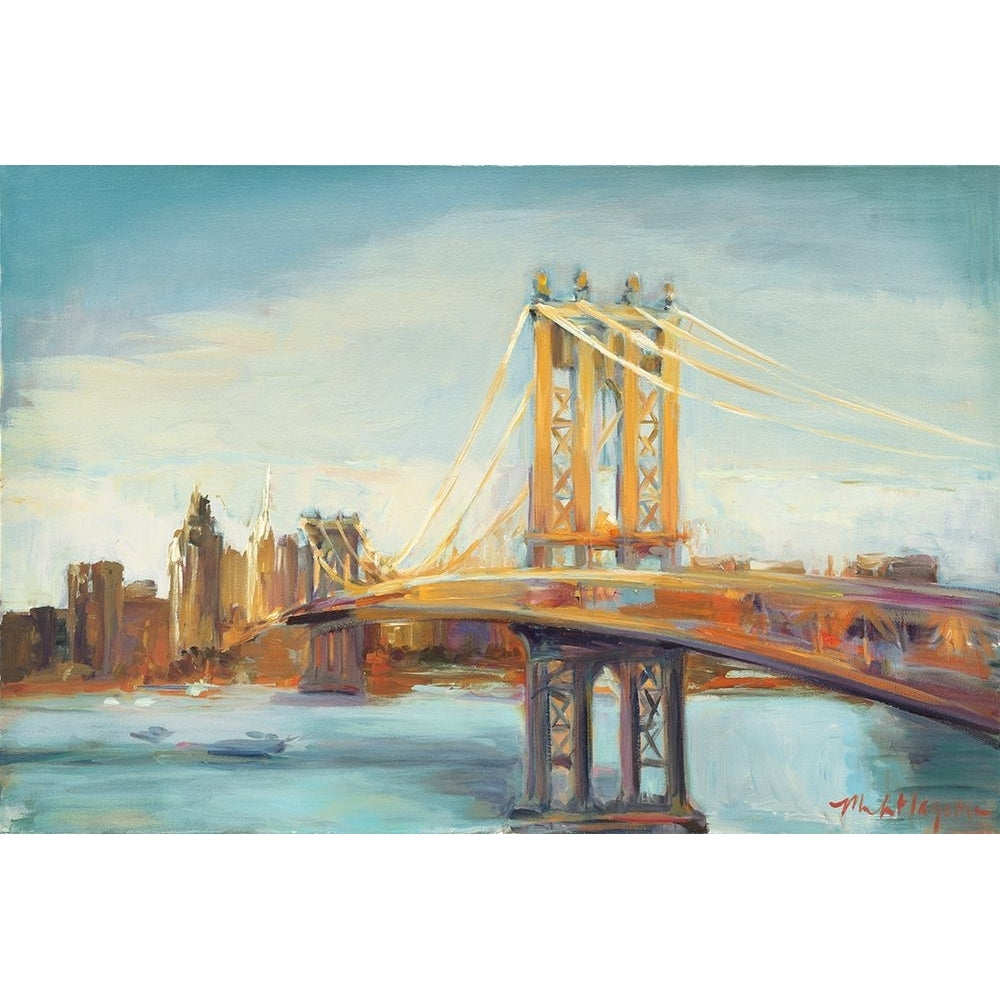 Sunny Manhattan Bridge Poster Print - Marilyn Hageman-VARPDX12510i Image 1