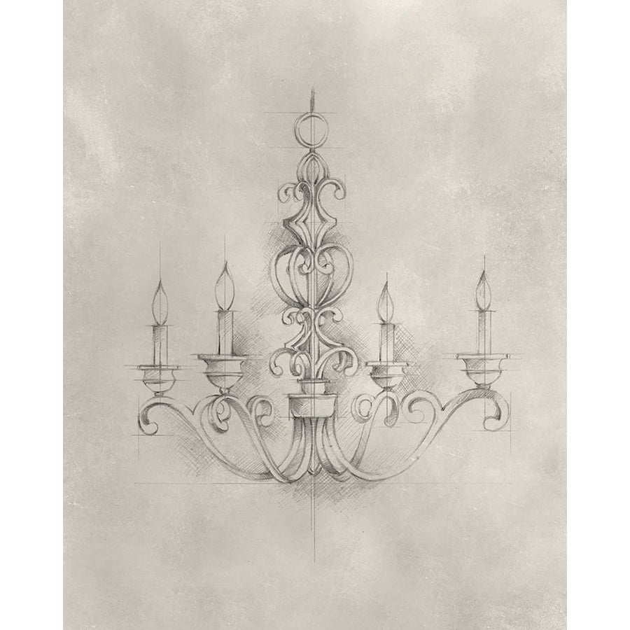 Chandelier Schematic III Poster Print - Ethan Harper-VARPDX125454Z Image 1