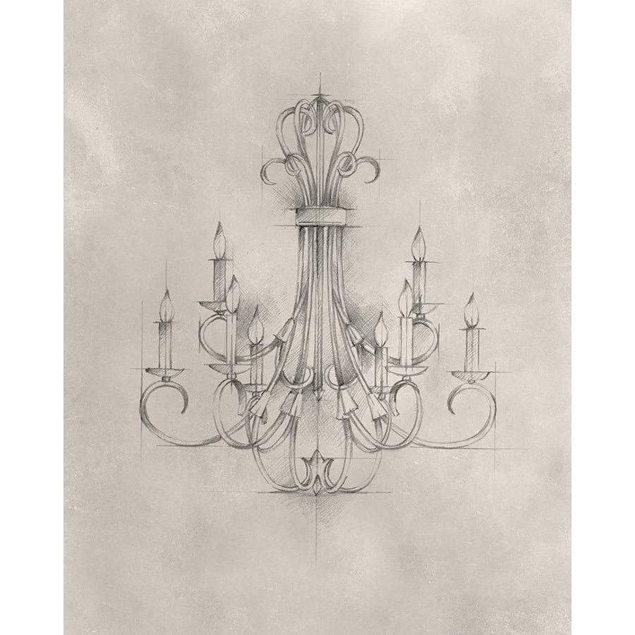 Chandelier Schematic IV Poster Print - Ethan Harper-VARPDX125455Z Image 1