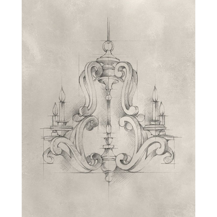 Chandelier Schematic II Poster Print - Ethan Harper-VARPDX125453Z Image 1