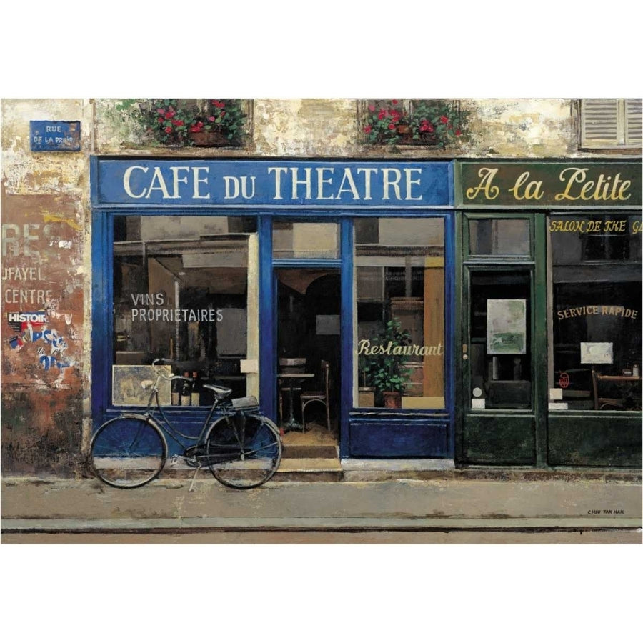 Cafe du Theatre Poster Print by Chiu Tak Hak-VARPDX125HAK1003 Image 1