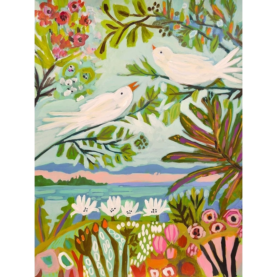 Birds in the Garden I Poster Print - Karen Fields-VARPDX126004GG Image 1