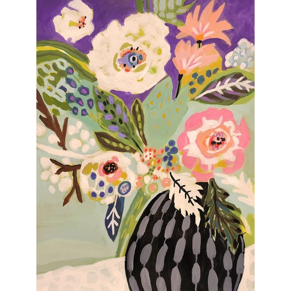 Fresh Flowers in Vase I Poster Print - Karen Fields-VARPDX126002GG Image 1