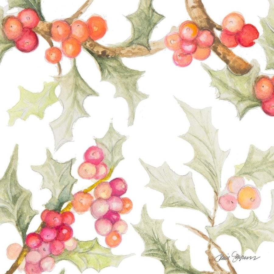 Watercolor Holly II Poster Print by Janice Gaynor-VARPDX12630B Image 1