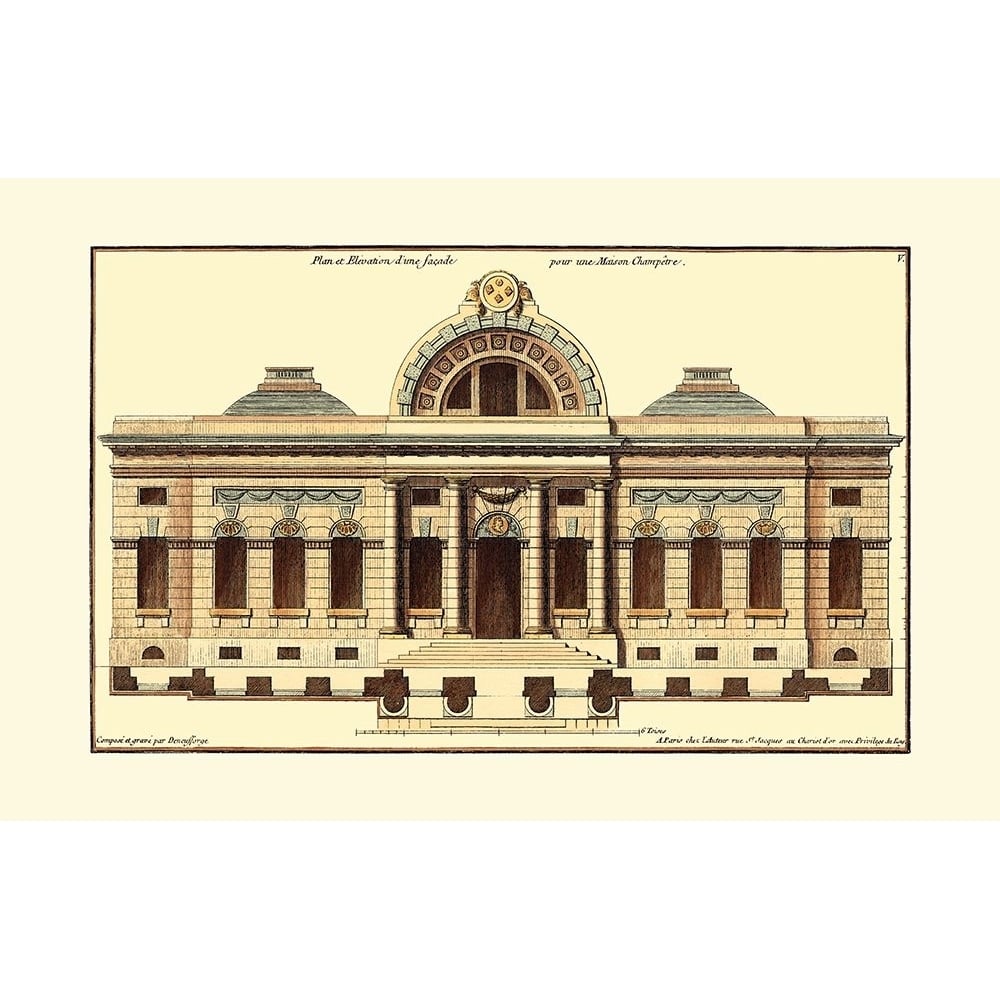 Architectural Facade III Poster Print - Deneufforge-VARPDX12640Z Image 1