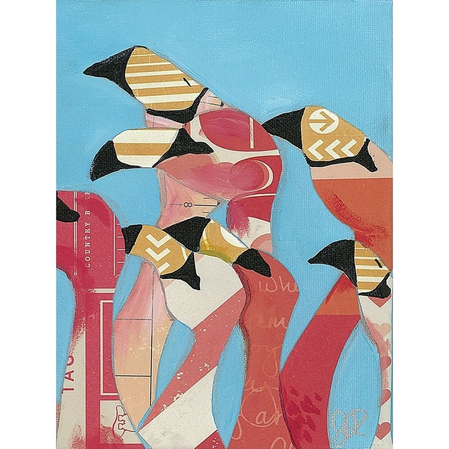 Flock of Flamingoes II Poster Print - Jennifer Rutledge-VARPDX126422GG Image 1