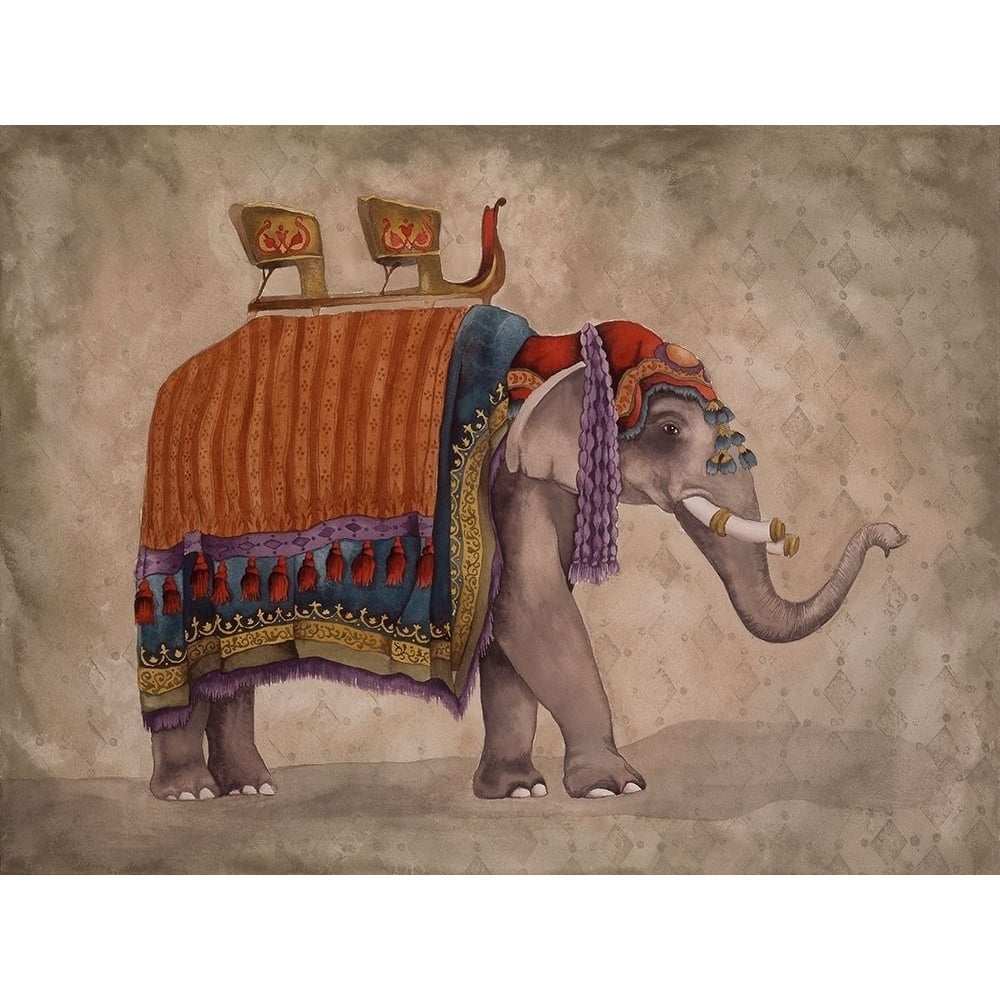 Ceremonial Elephants II Poster Print by Elizabeth Medley-VARPDX12647 Image 1