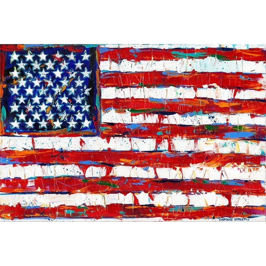 Dramatic Stars and Stripes Poster Print - Carolee Vitaletti-VARPDX126740GG Image 1