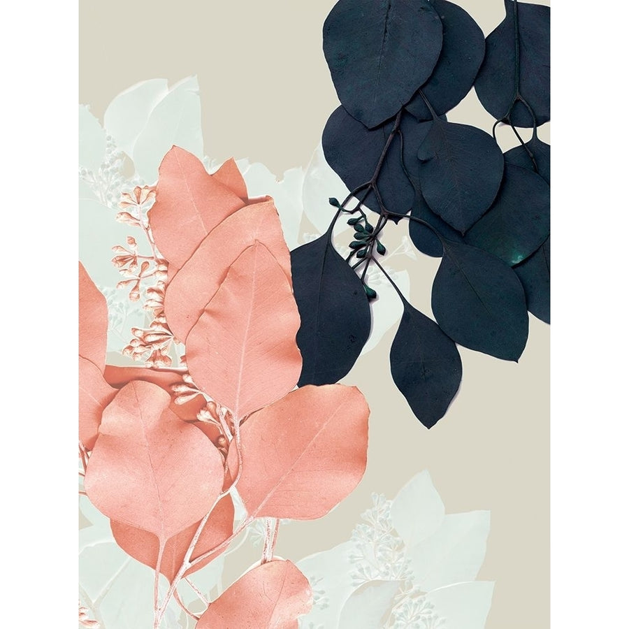 Indigo and Blush Leaves IV Poster Print - Jennifer Goldberger-VARPDX126967GG Image 1