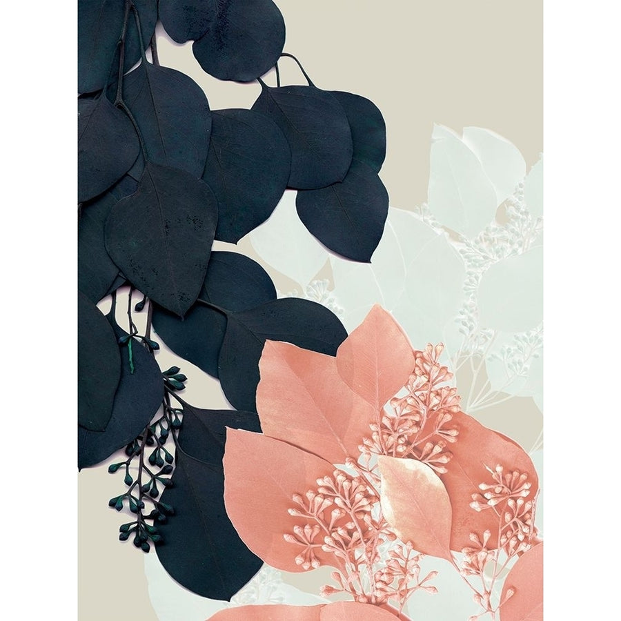 Indigo and Blush Leaves III Poster Print - Jennifer Goldberger-VARPDX126966GG Image 1