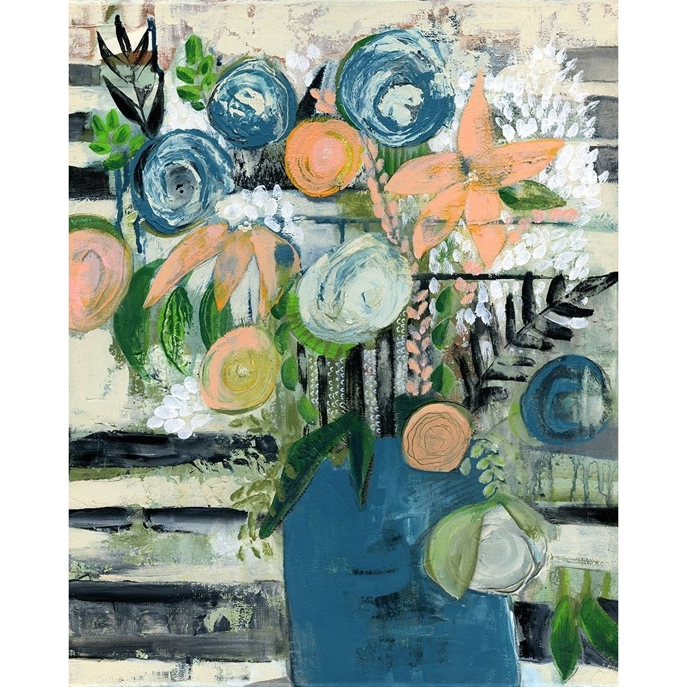 Modern Floral Stripe Poster Print - Tara Daavettila-VARPDX127157GG Image 1