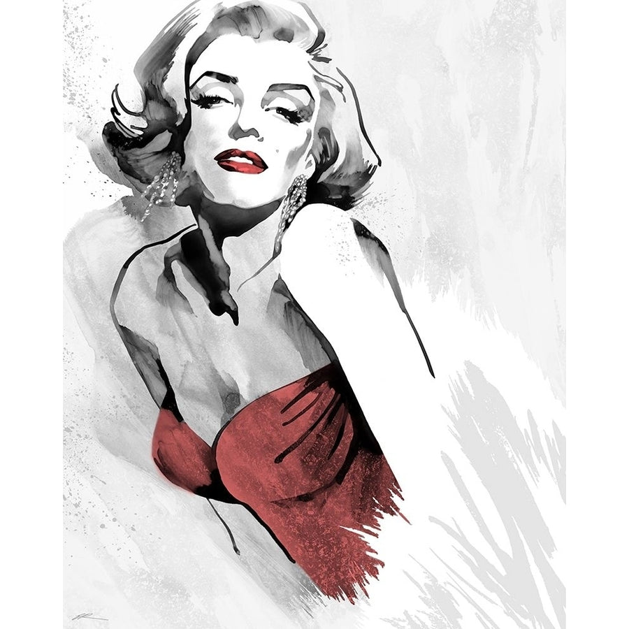 Marilyns Pose Red Dress Poster Print - Ellie Rahim-VARPDX127611GG Image 1