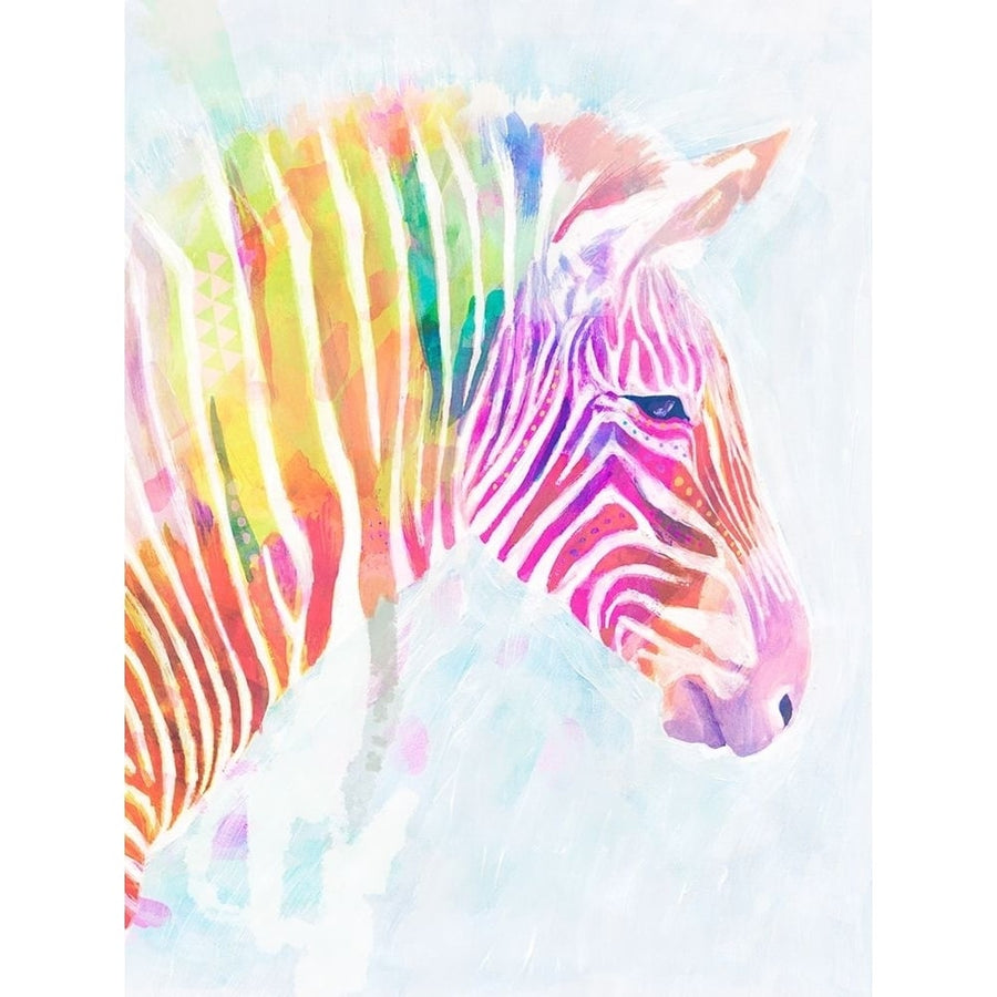 Fluorescent Zebra II Poster Print - Victoria Borges-VARPDX128249GG Image 1