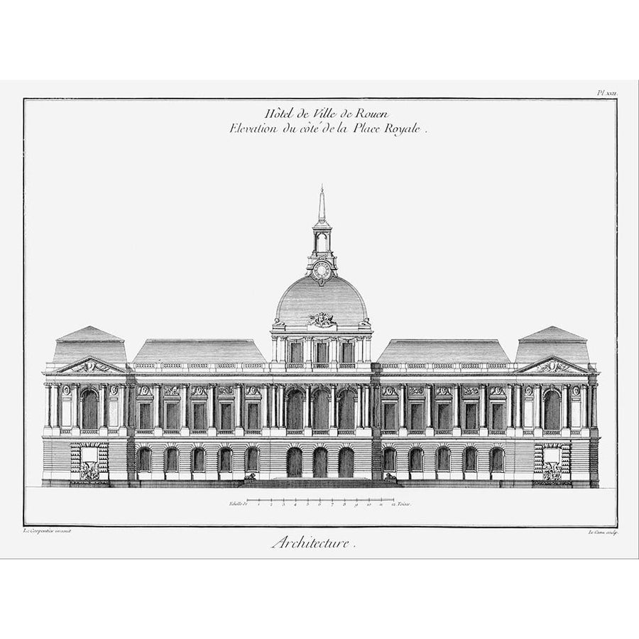 Architectural Elevation III Poster Print - Denis Diderot-VARPDX128839Z Image 1