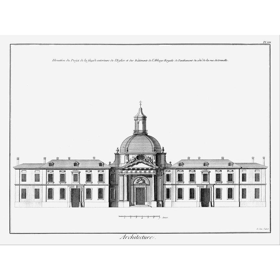 Architectural Elevation I Poster Print - Denis Diderot-VARPDX128837Z Image 1