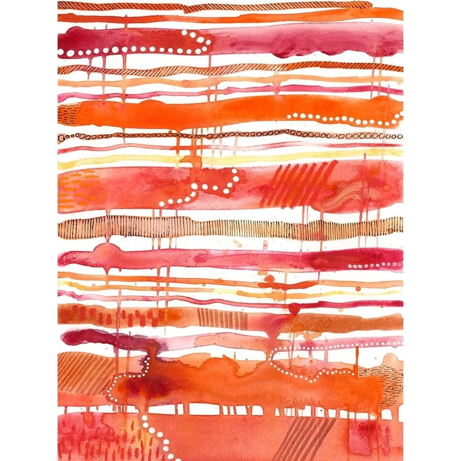 Tangerine Stripes II Poster Print - Regina Moore-VARPDX129008GG Image 1