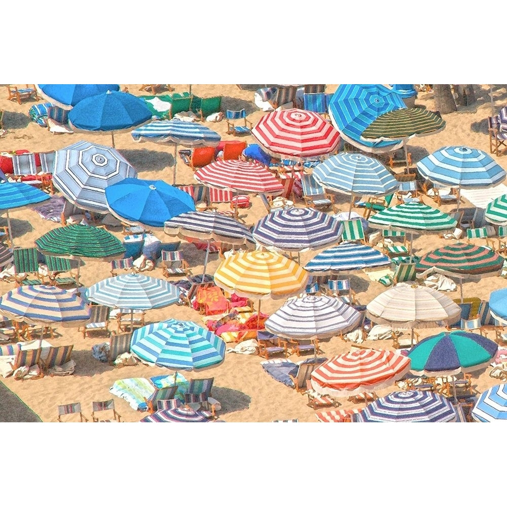 Umbrellas I Poster Print - Sally Linden-VARPDX129054GG Image 1