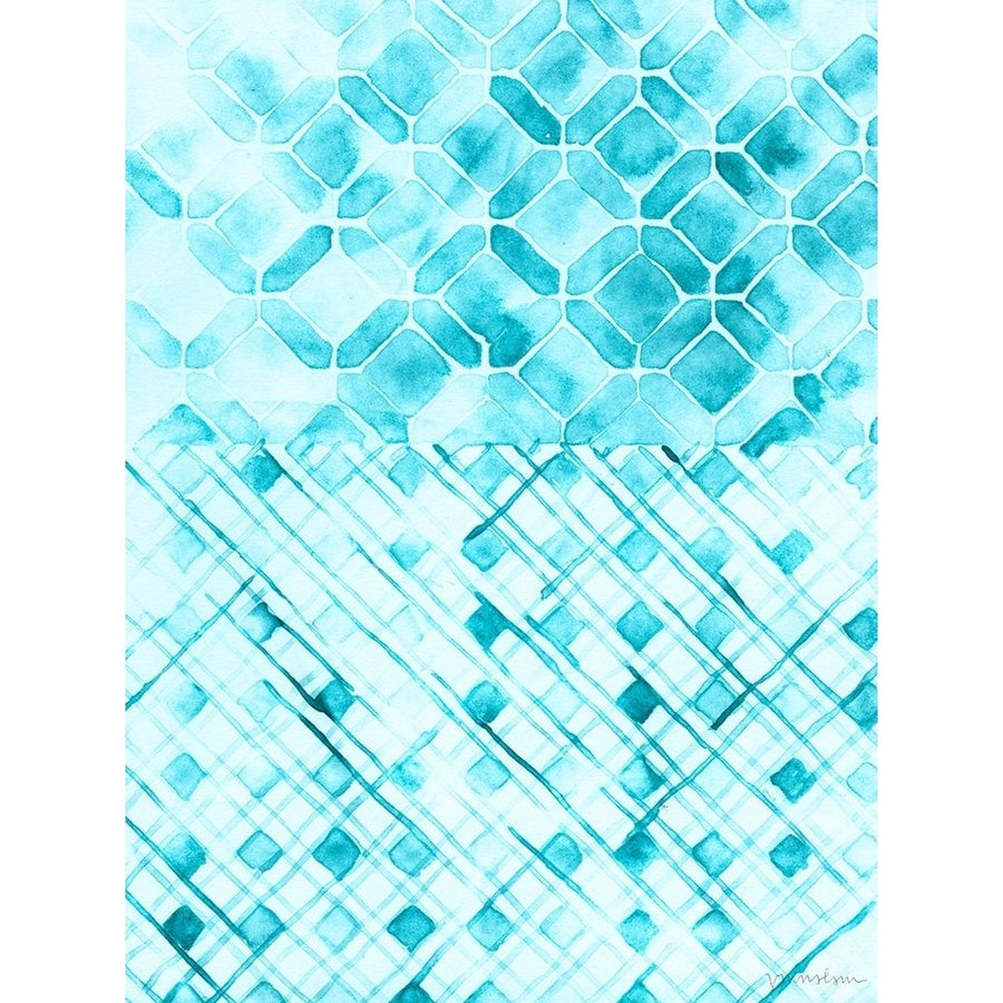 Teal Madras I Poster Print - Vanna Lam-VARPDX129805Z Image 1