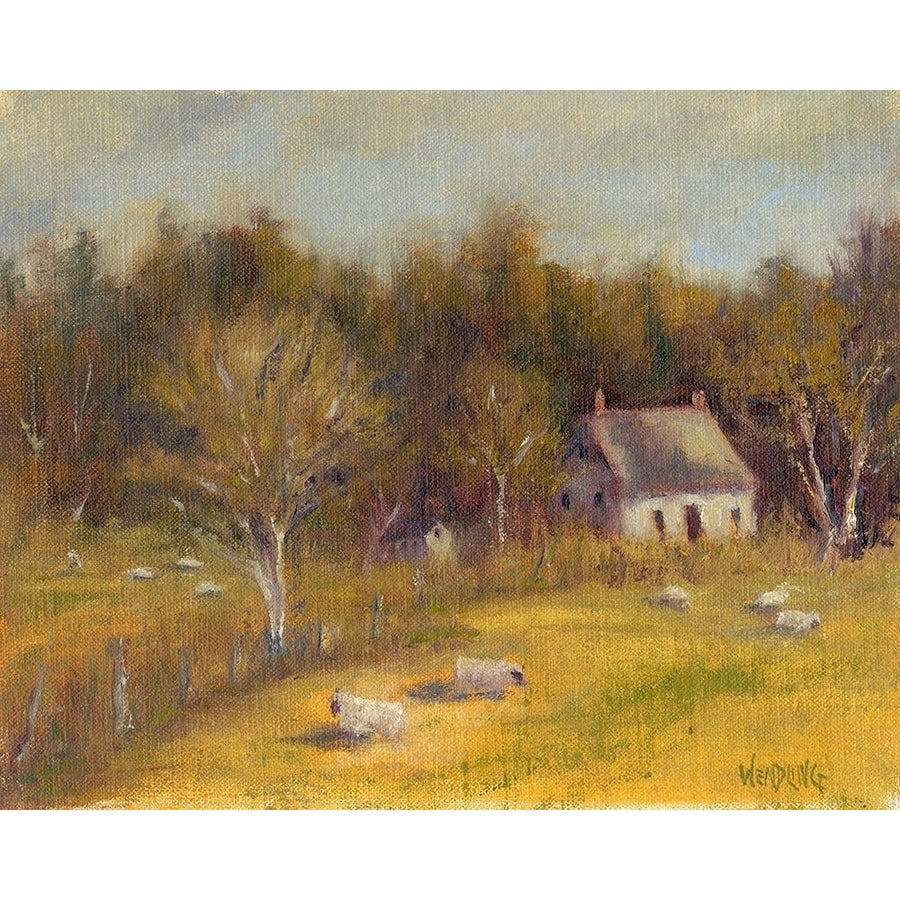 Cottage Meadow I Poster Print - Marilyn Wendling-VARPDX130553Z Image 1