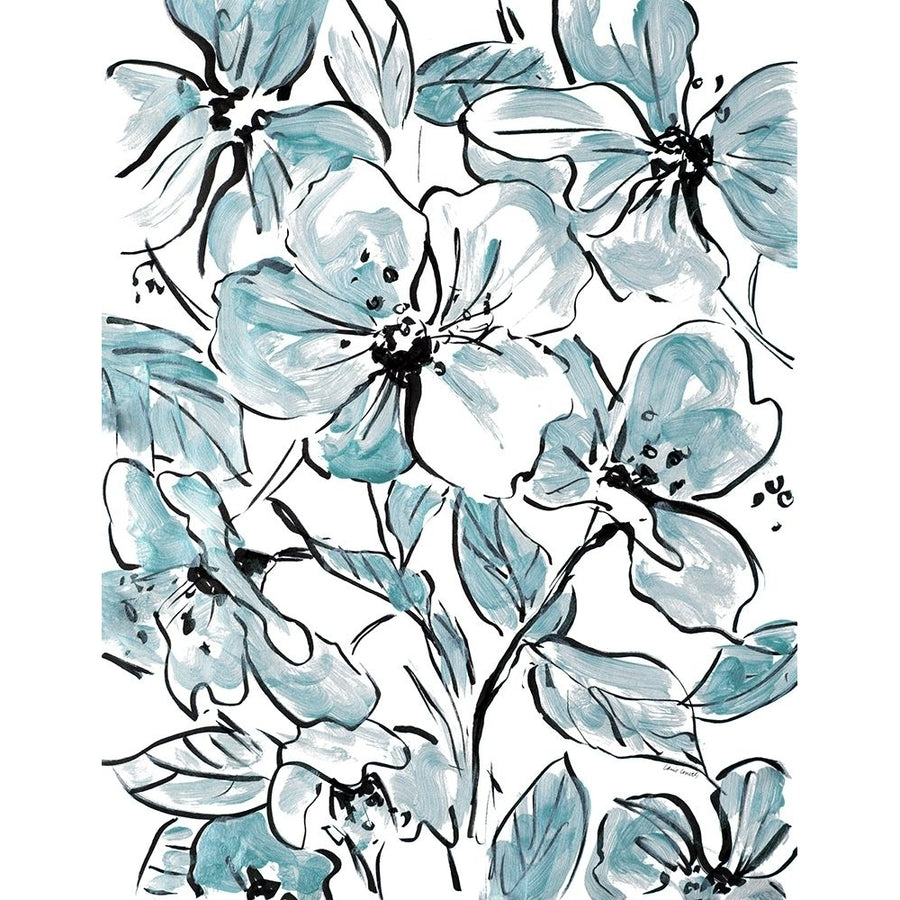 Sketch Floral In Blues I Poster Print by Lanie Loreth-VARPDX13090B Image 1