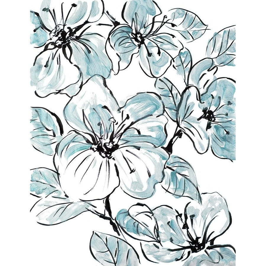 Sketch Floral In Blues II Poster Print by Lanie Loreth-VARPDX13091B Image 1