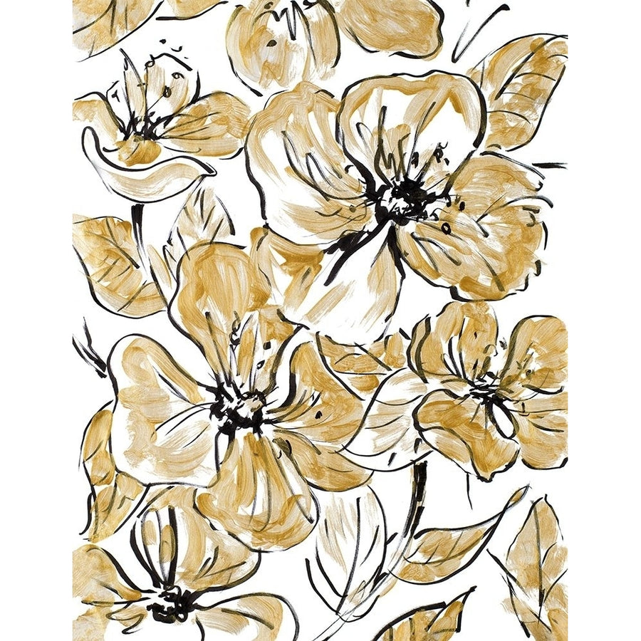 Golden Sketch Floral I Poster Print by Lanie Loreth-VARPDX13089 Image 1