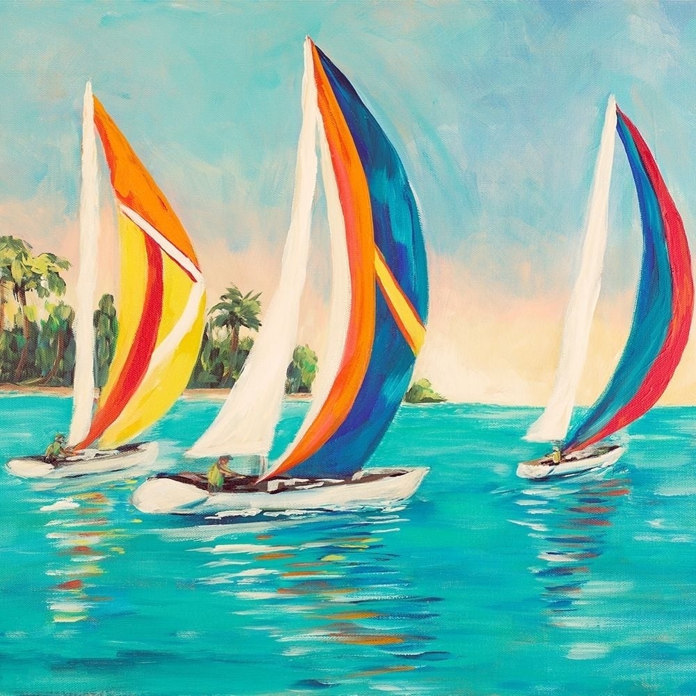 Sunset Sails I Poster Print by Julie DeRice-VARPDX13179A Image 1